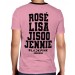 Camisa Full PRINT Blackpink - Nomes Rosa - K-Pop