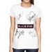 Camisa FULL Blackpink - Autographs Branca - Só Frente - K-Pop