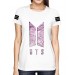 Camisa Full PRINT BTS - Personalizada Modelo Cherry Blossom Branca - K-Pop