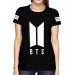 Camisa Full PRINT BTS - Personalizada Modelo Preto - K-Pop