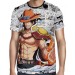Camisa Mangá Portgas D' Ace One Piece - Full Print