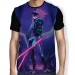 Camisa FULL Neon Lights Akali K/DA - League of Legends