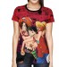 Camisa Red Mangá Luffy e Ace - One Piece - Full Print