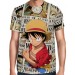 Camisa Full Print Wanted Luffy Exclusiva - One Piece