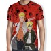 Camisa FULL Print Red Manga Boruto e Naruto