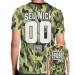 Camisa Full PRINT Camuflada Normal PUBG Sigla - Personalizada Modelo Nick Name e Número 